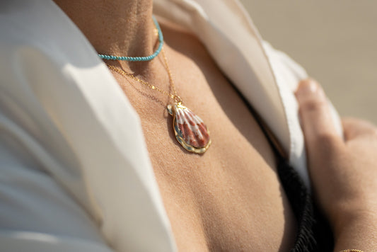 Natural Scallop Shell Necklace
