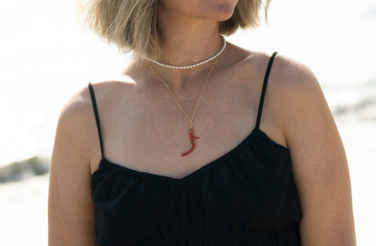 Natural White Pearl Choker Necklace