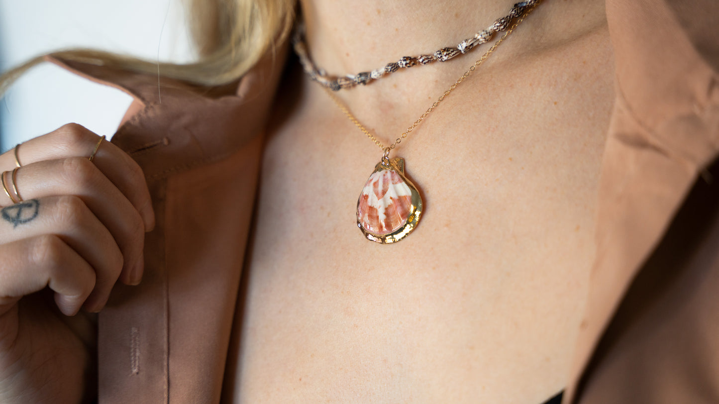 Natural Scallop Shell Necklace