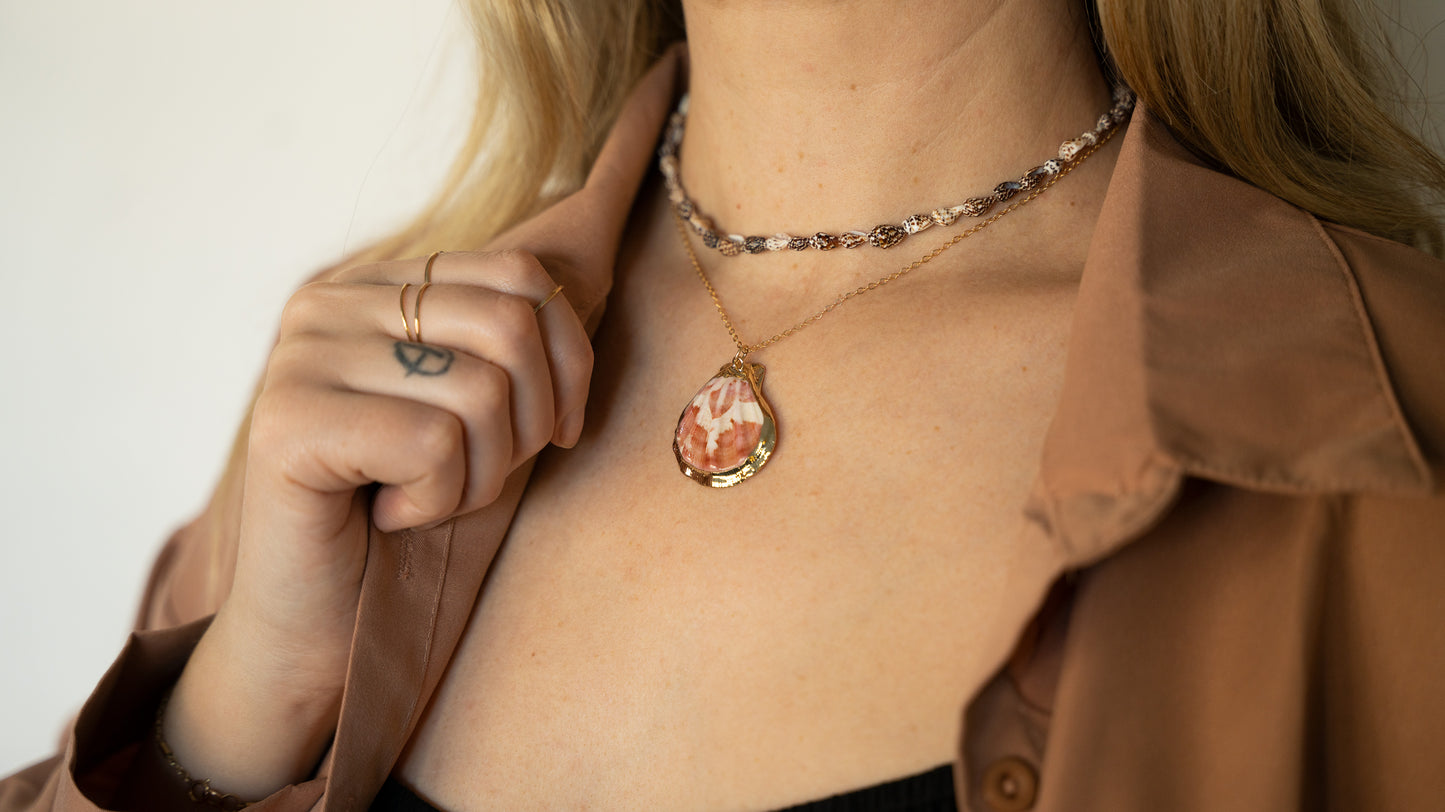 Natural Scallop Shell Necklace