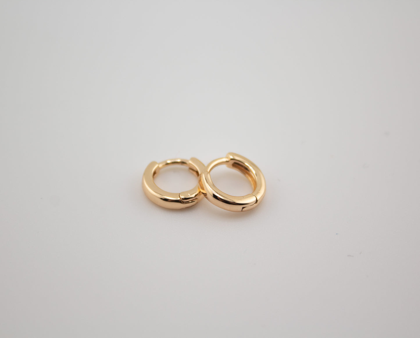 Tiny Gold Filled huggy hoops