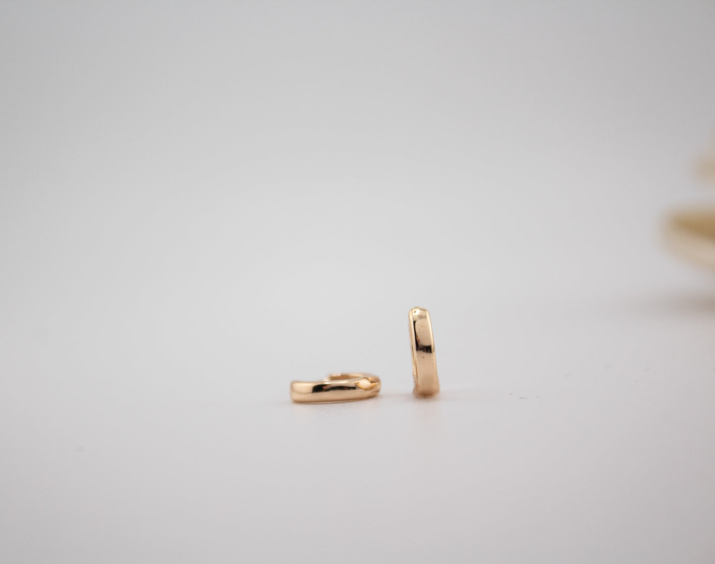 Tiny Gold Filled huggy hoops