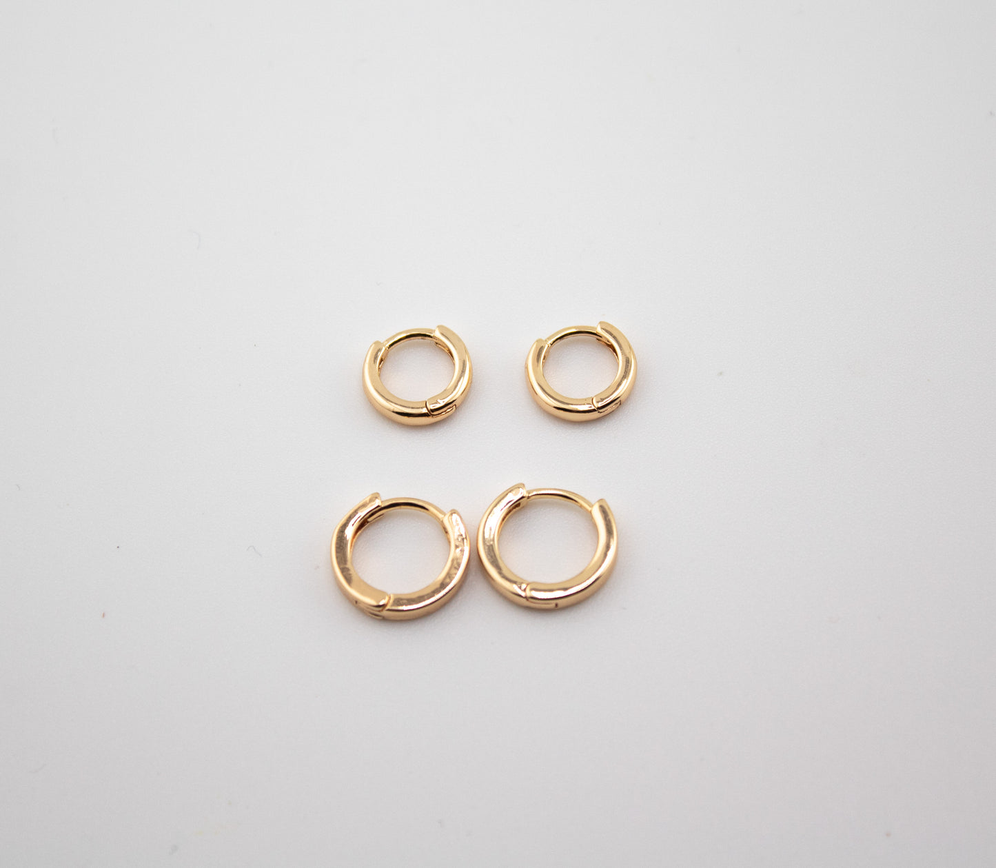 Tiny Gold Filled huggy hoops