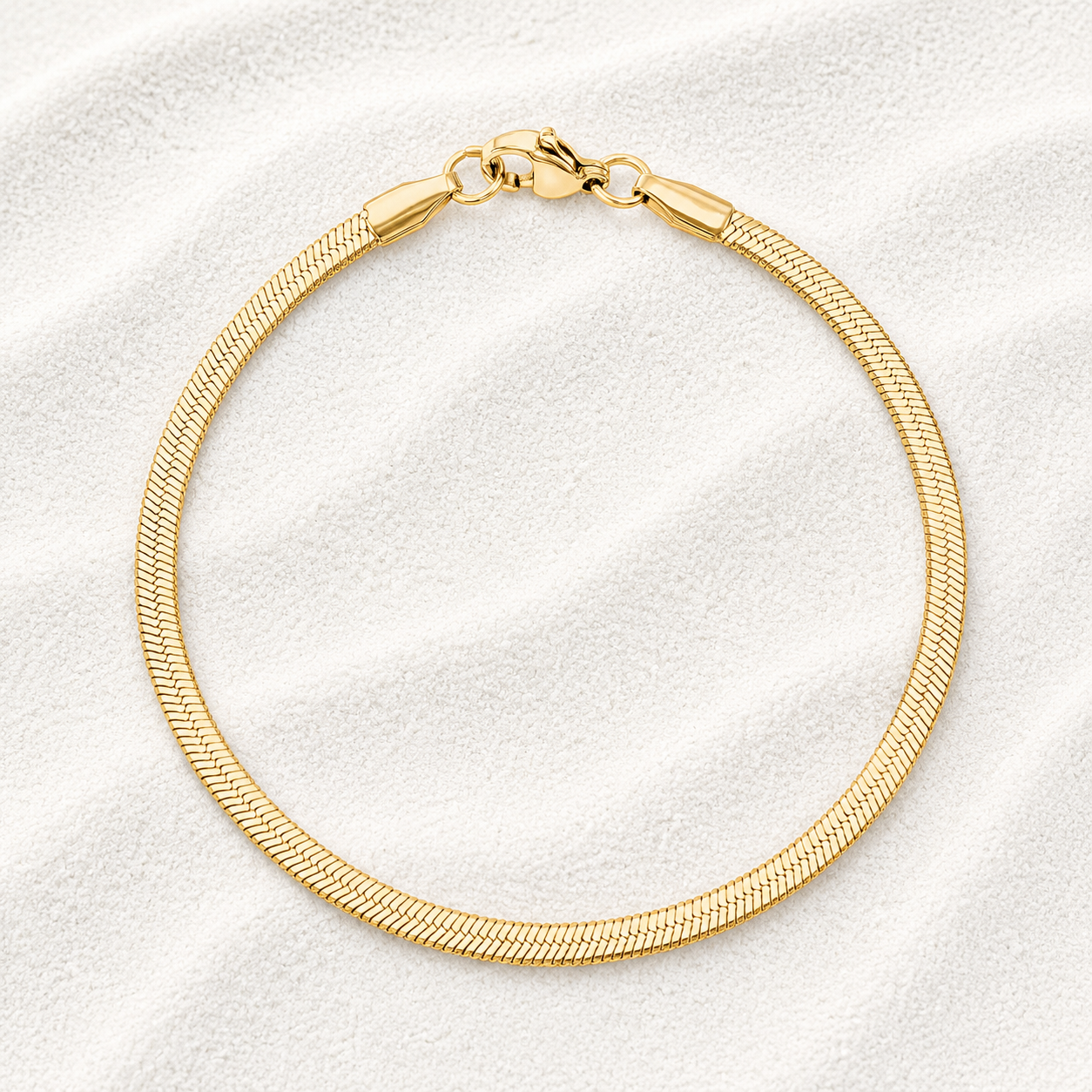 Smooth Sailing Bracelet -3mm - 18k Gold