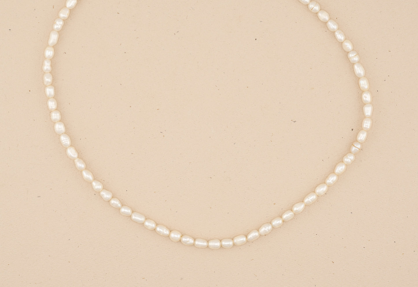 Natural White Pearl Choker Necklace