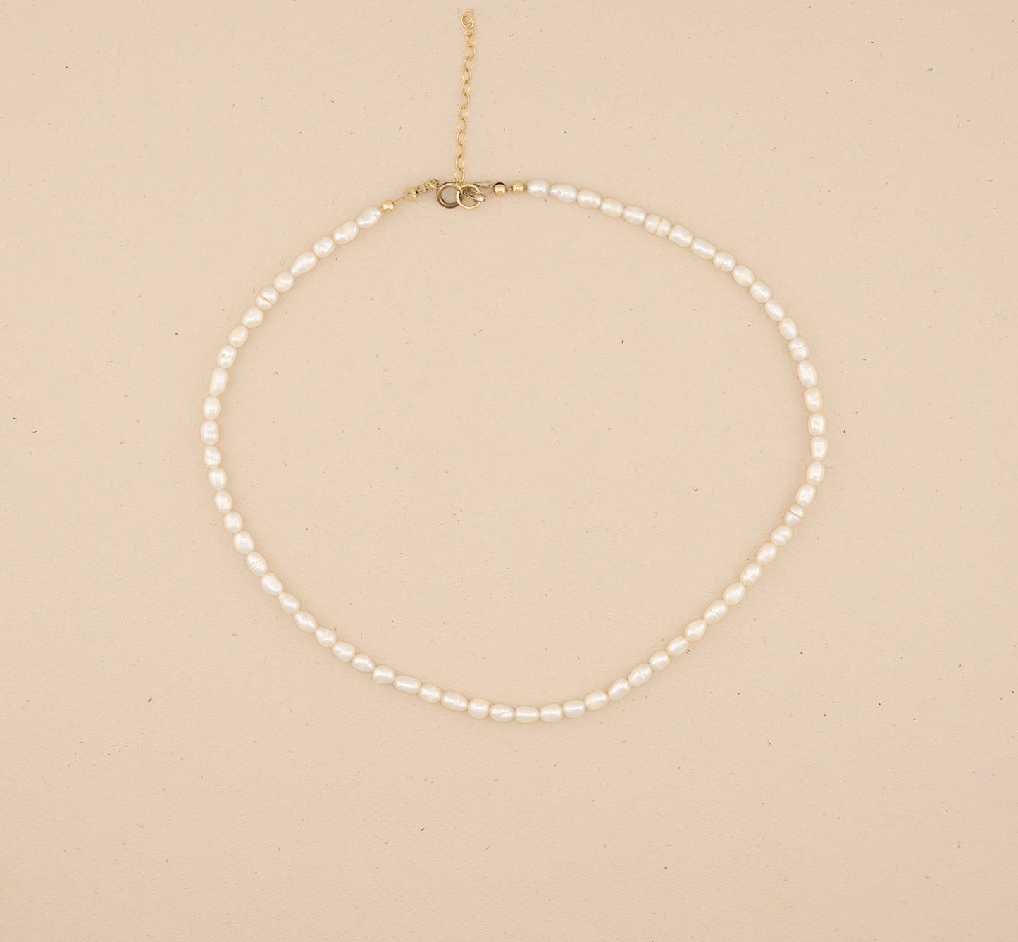 Natural White Pearl Choker Necklace