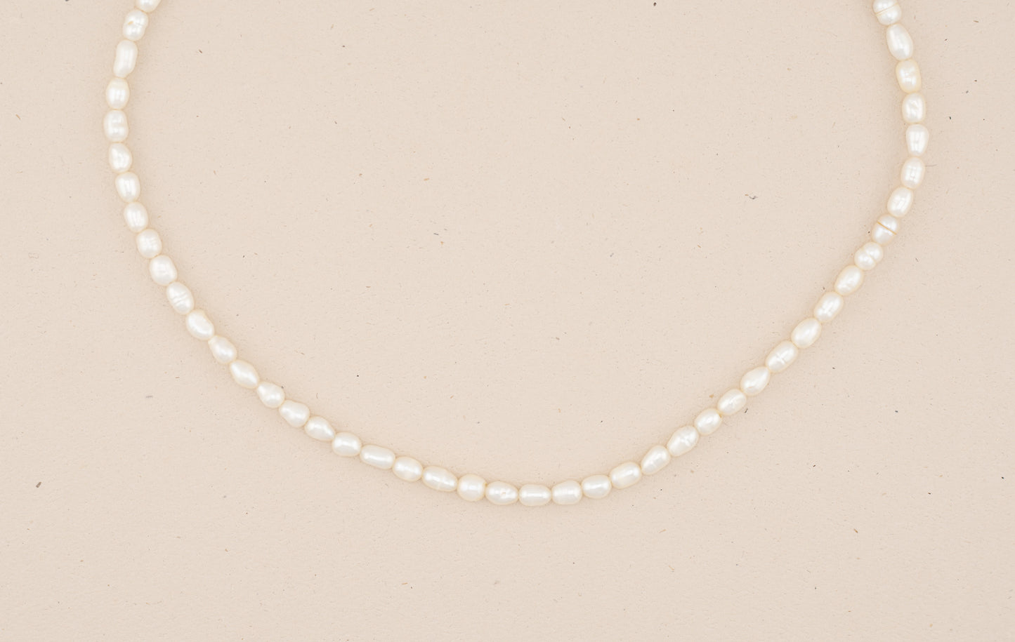 Natural White Pearl Choker Necklace