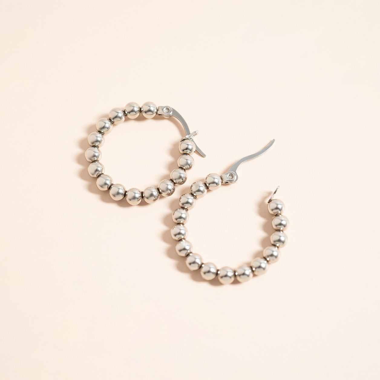 Orbs Hoop Earrings - 18K Gold
